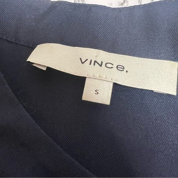 Vince Silk Blend Utility Shirt blue Sz S - Picture 6 of 9